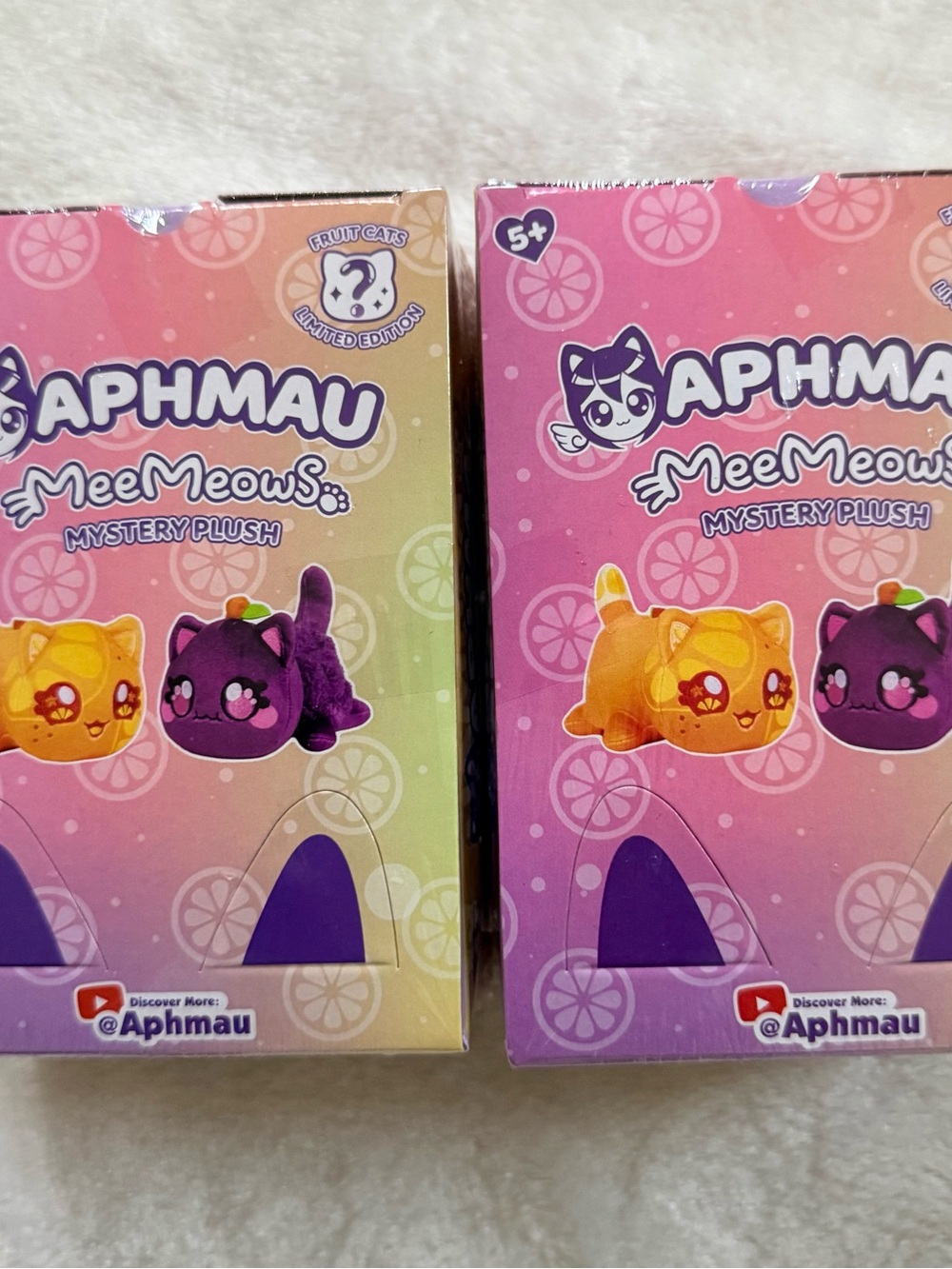 MeeMeows Mystery Plush - Pink and Purple Cat